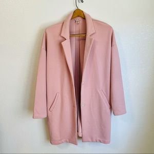 Amisu Pink Long Line Blazer